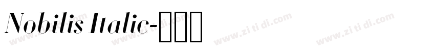Nobilis Italic字体转换